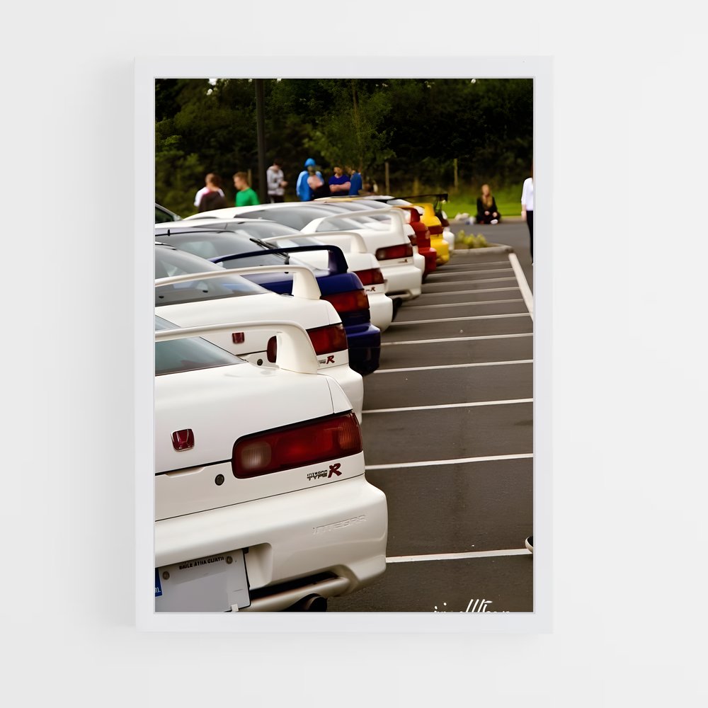 Poster Parking Legends – affiche Honda (vue 3)